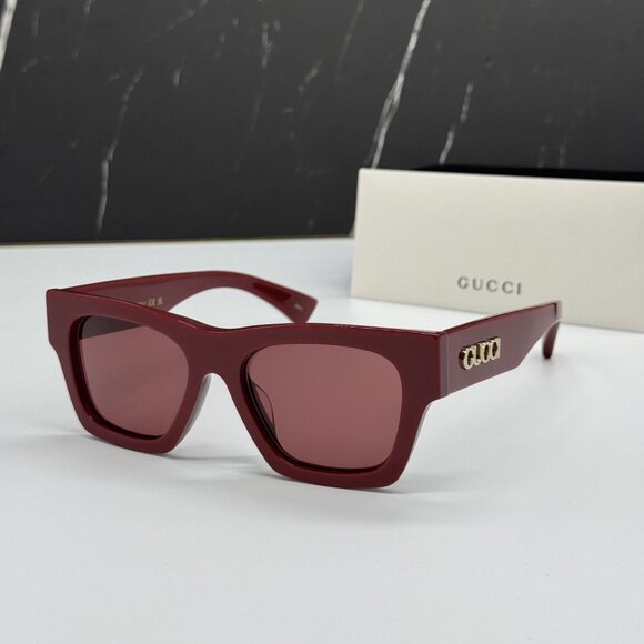 NEW GUCCI GG1835SA 003 WOMEN RED SUNGLASSES GUCCI - Picture 1 of 10
